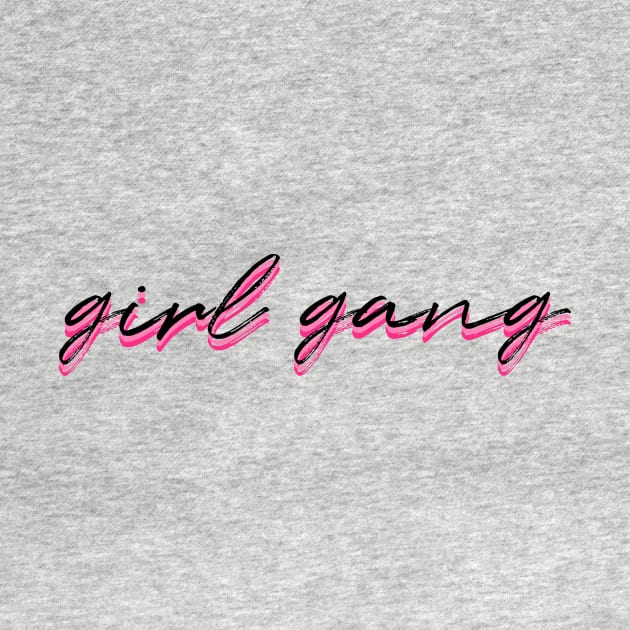 girl gang hot pink by emilykroll